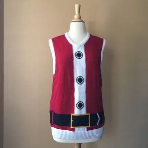 Christmas Santa knitted vest